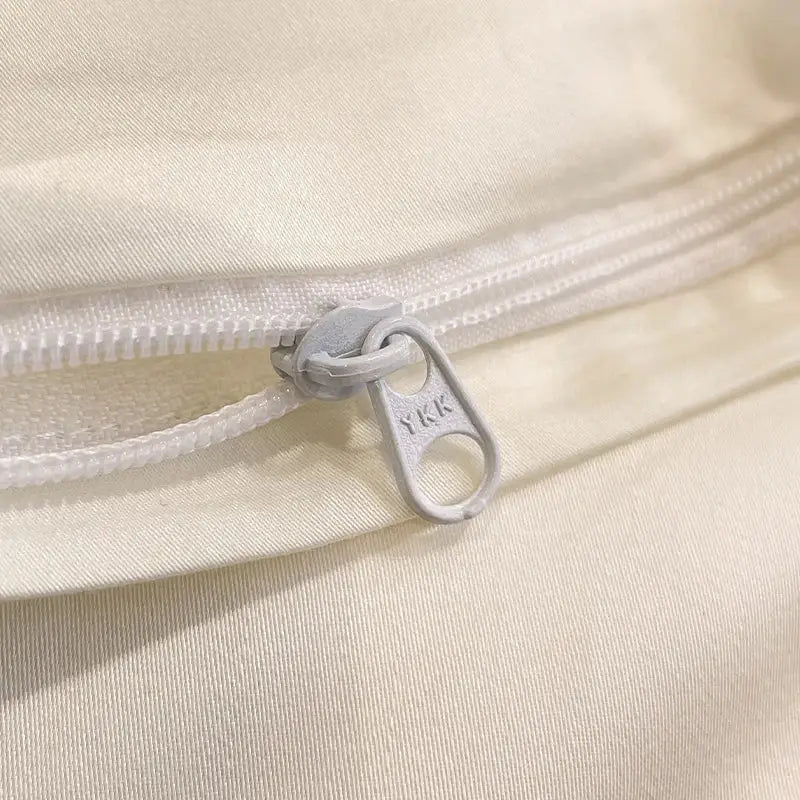 Cream Embroidery Duvet Set