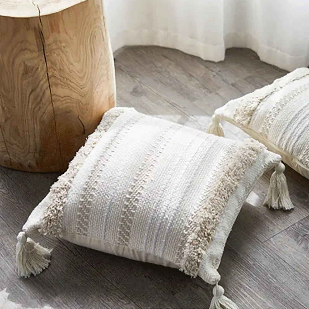 Cream Geometric Cushion 60cm Cover