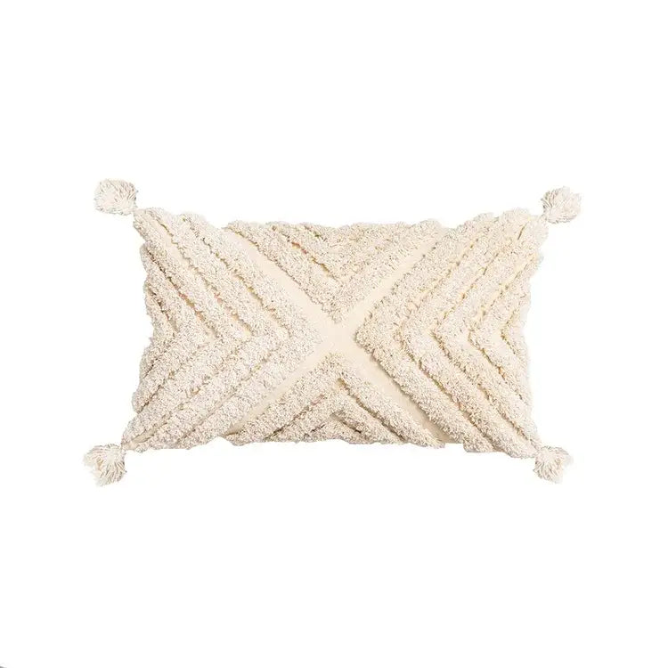 Cream Geometric Cushion 60cm Cover