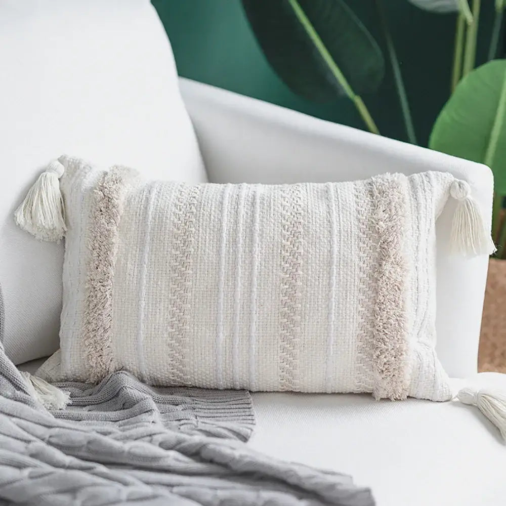 Cream Geometric Cushion 60cm Cover