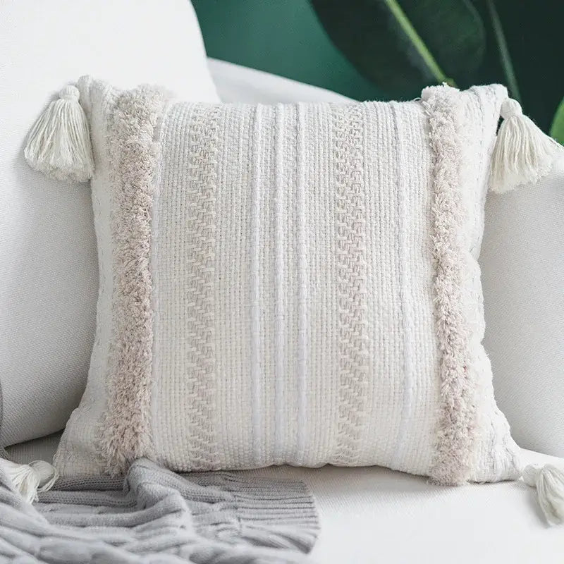 Cream Geometric Cushion 60cm Cover