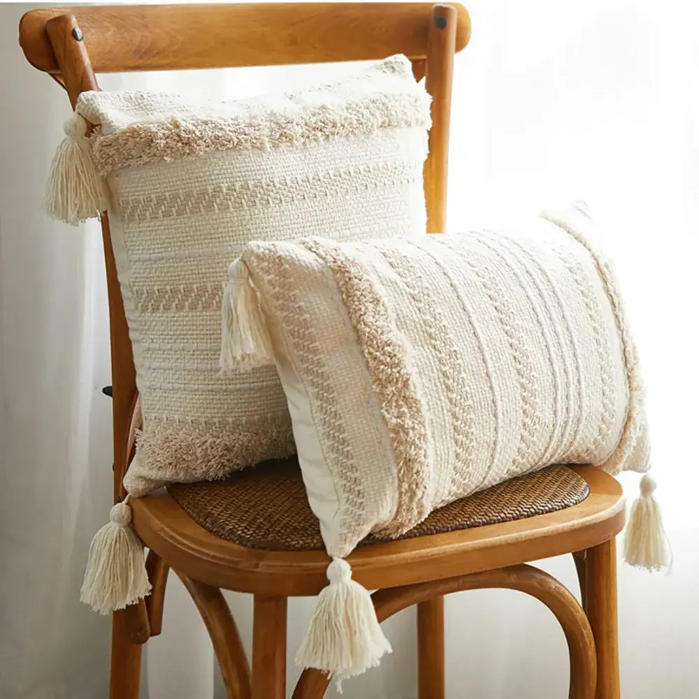 Cream Geometric Cushion 60cm Cover