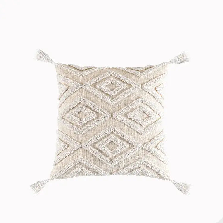 Cream Geometric Cushion 60cm Cover