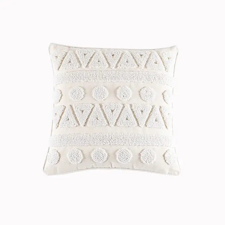 Cream Geometric Cushion 60cm Cover