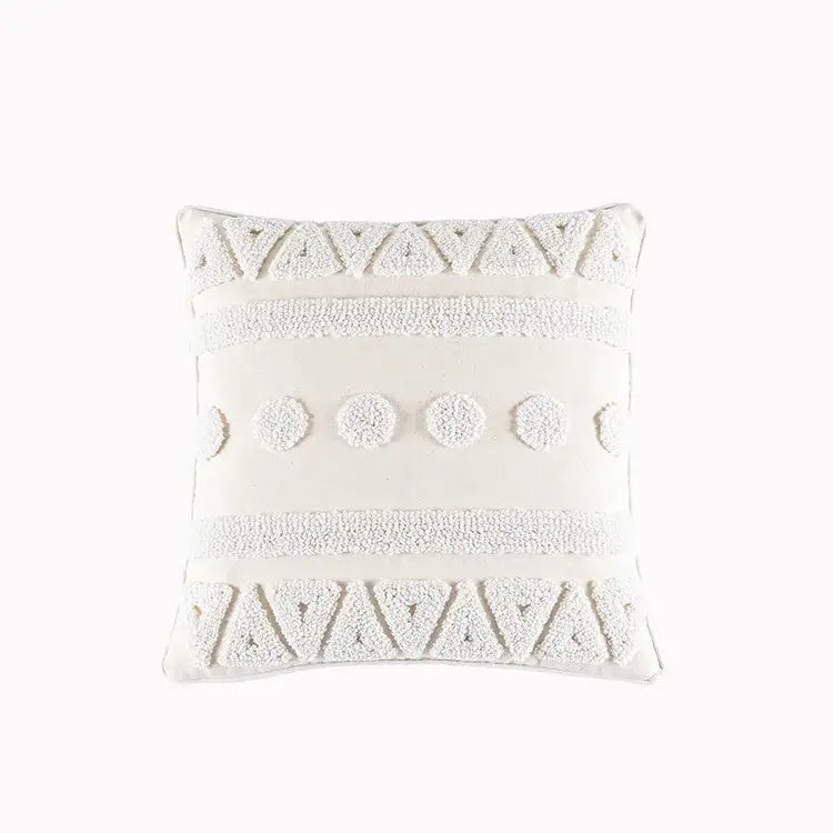 Cream Geometric Cushion 60cm Cover