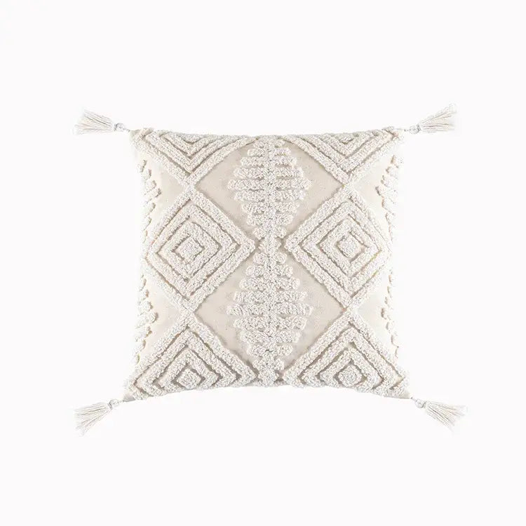 Cream Geometric Cushion 60cm Cover