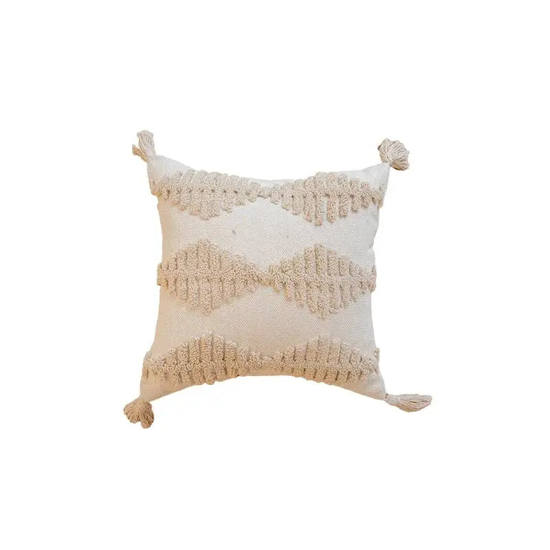 Cream Tufted Cushion Cover