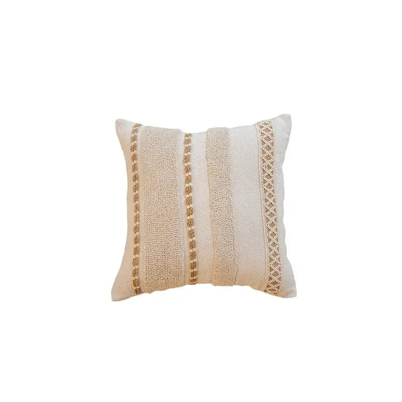 Cream Tufted Cushion Cover