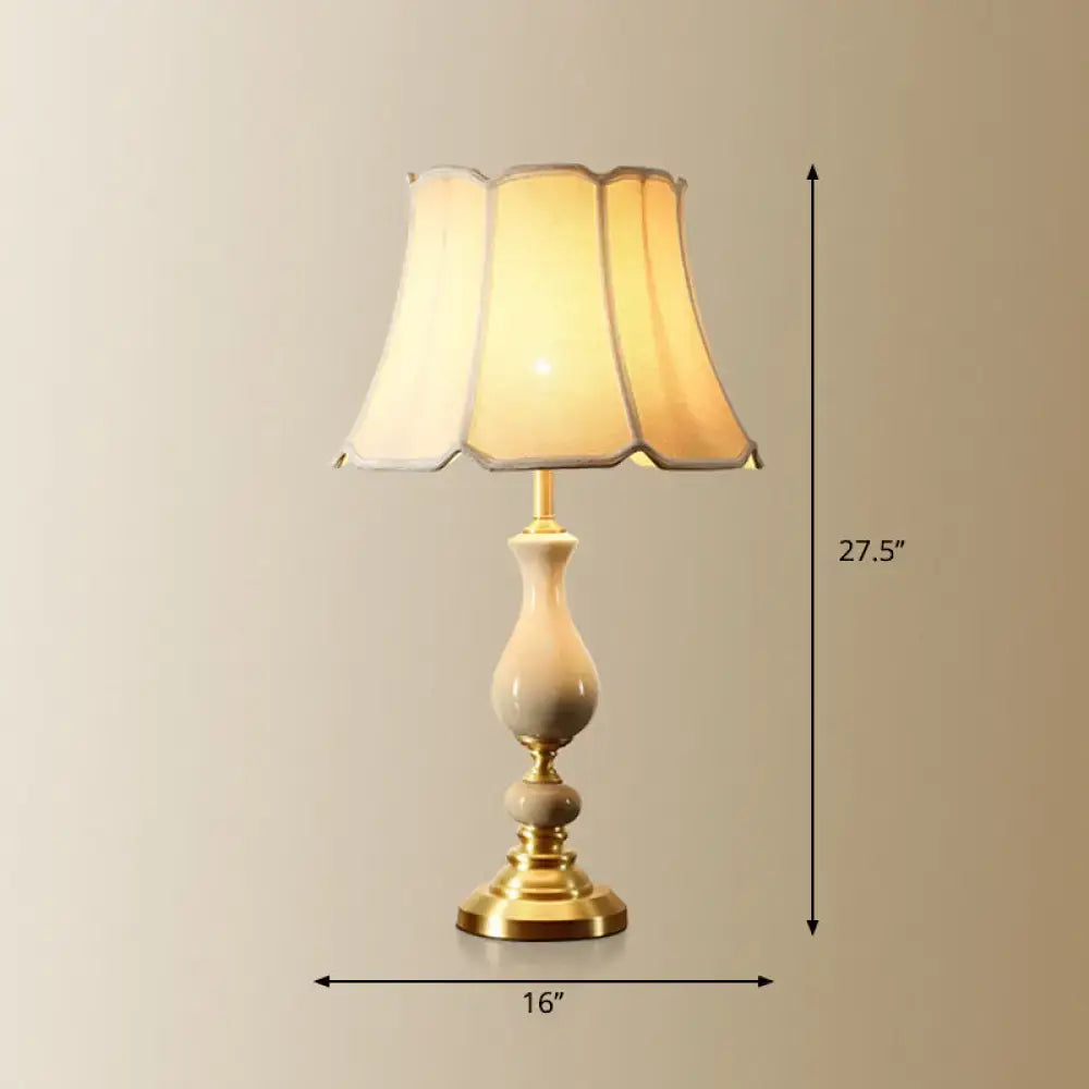 Marble Gold Bell Table Lamp