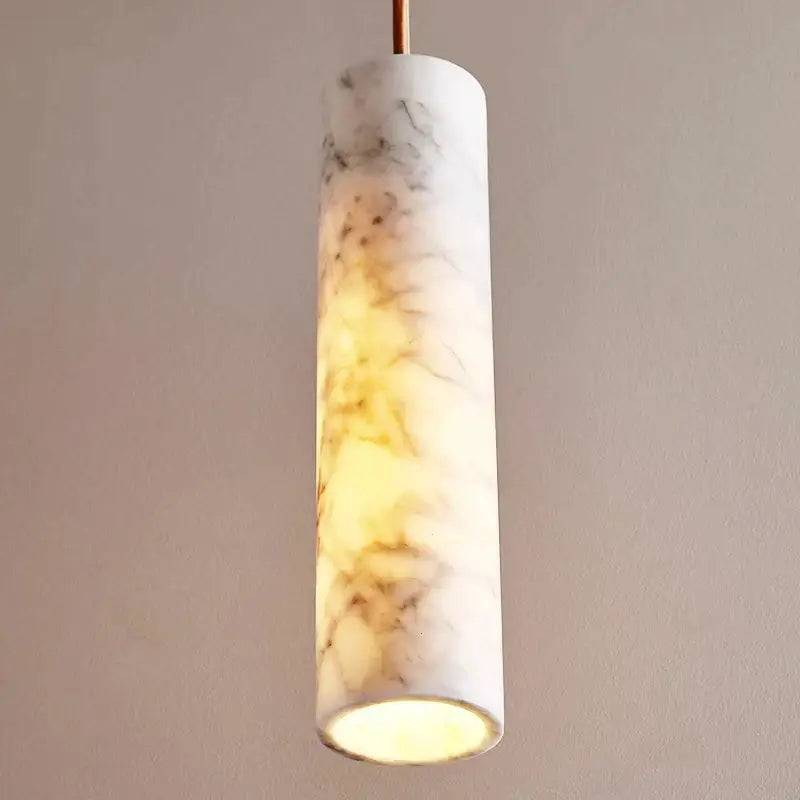 Marble Cylinder Pendant Light
