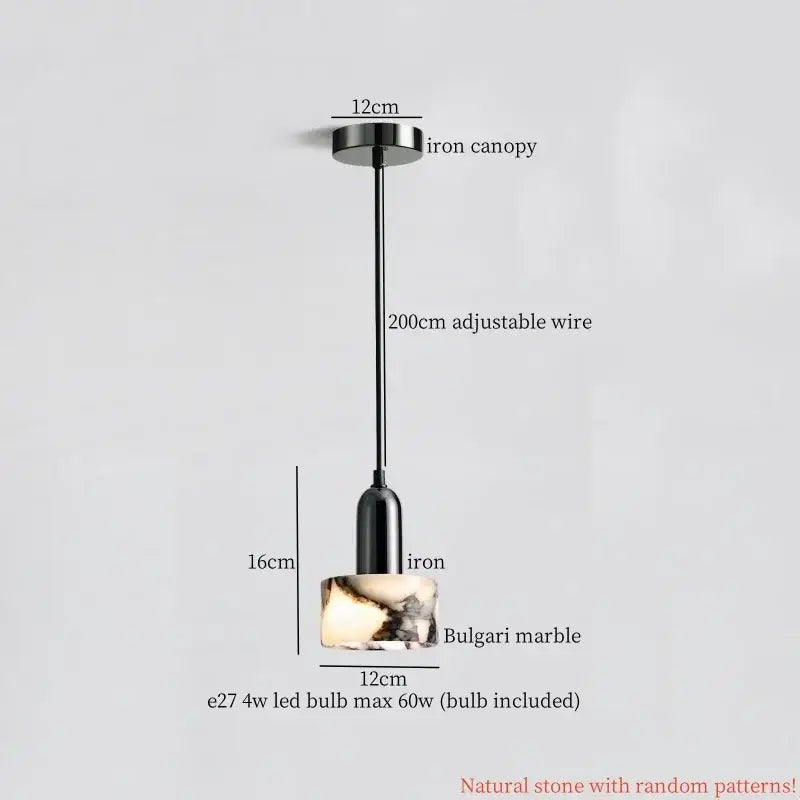 Marble LED Pendant Light for Kitchen Island