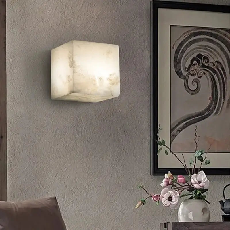 Cream Marble Wall Sconce