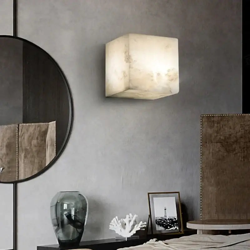 Cream Marble Wall Sconce