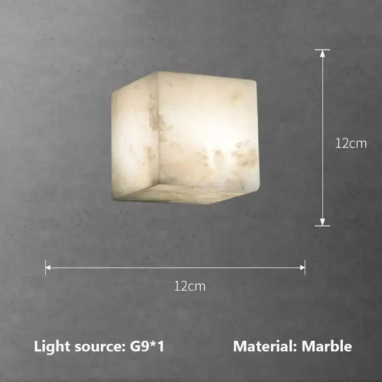 Cream Marble LED Sconce