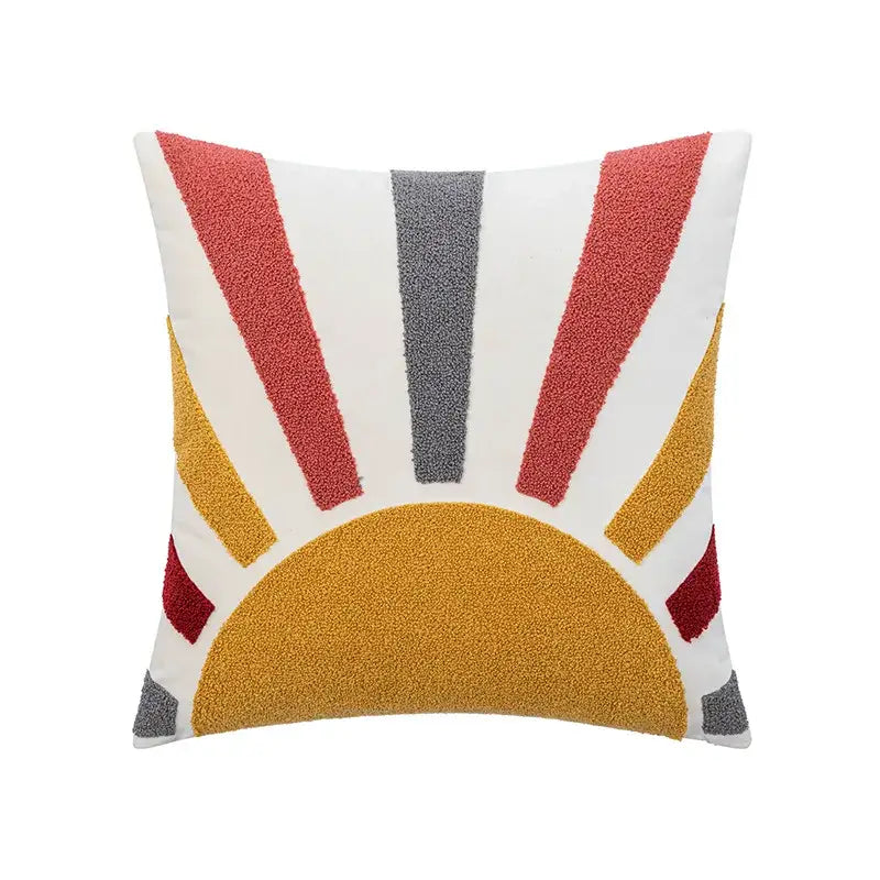 Cream Embroidery Cushion Cover