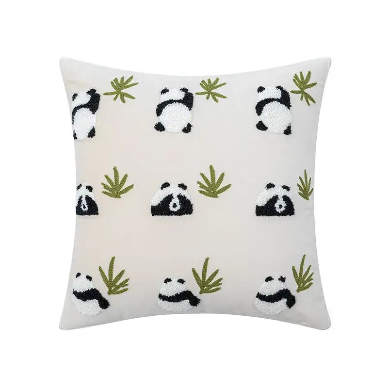 Cream Embroidery Cushion Cover