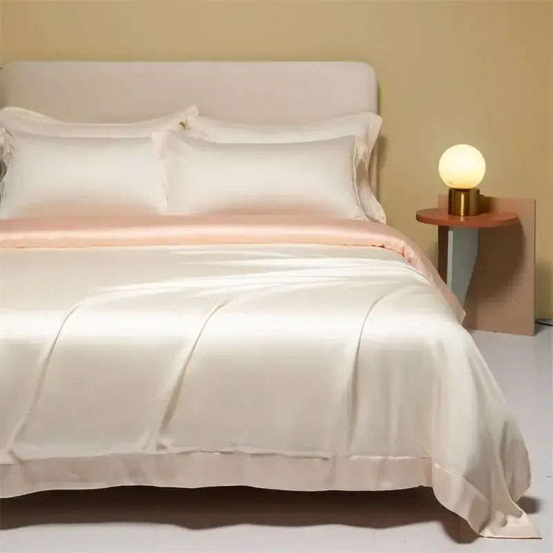 Cream Satin Cooling Bedding