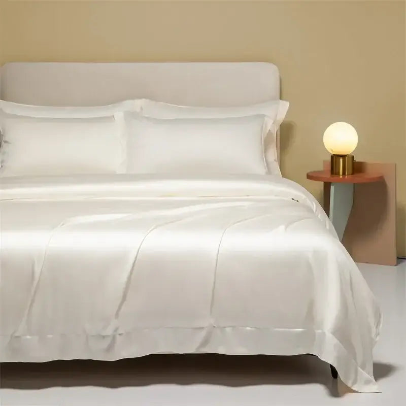 Cream Satin Cooling Bedding
