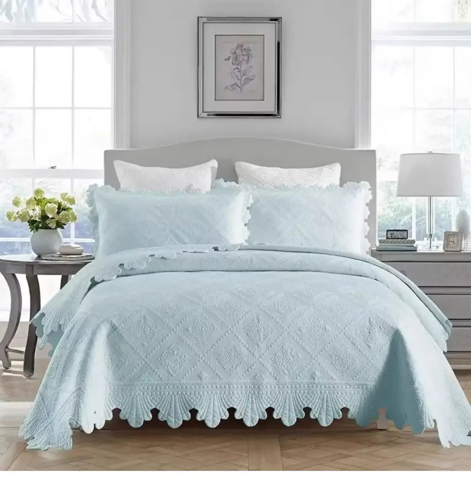 Cream Diamond Cotton Quilt