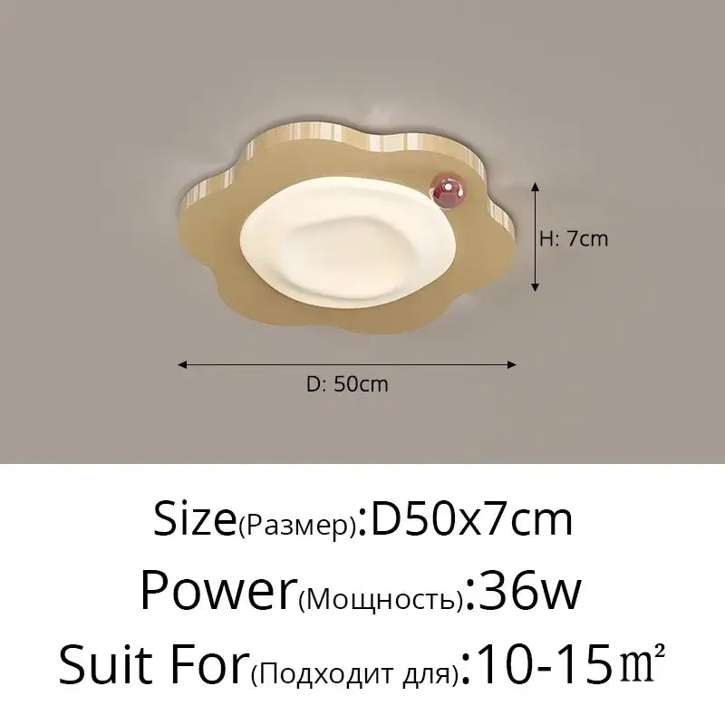Beige Cloud Ceiling Light
