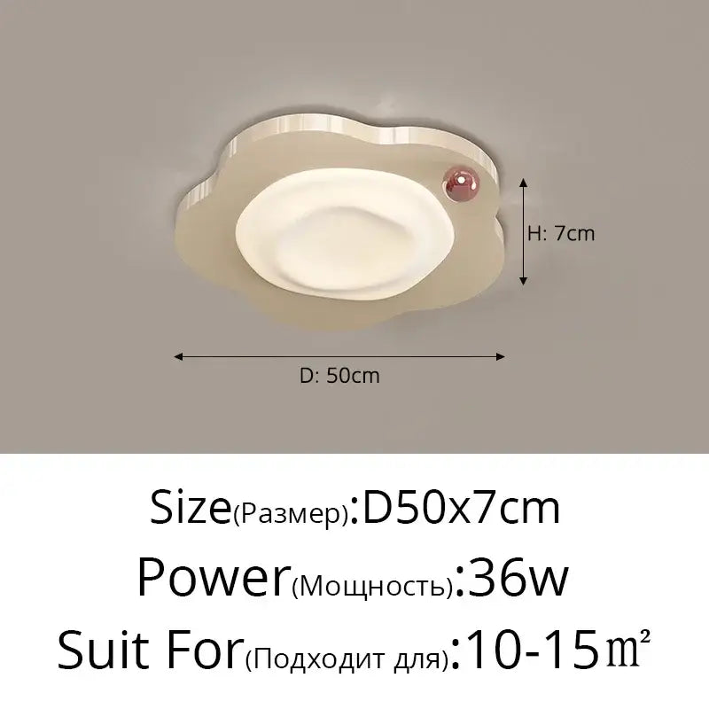 Beige Cloud Ceiling Light