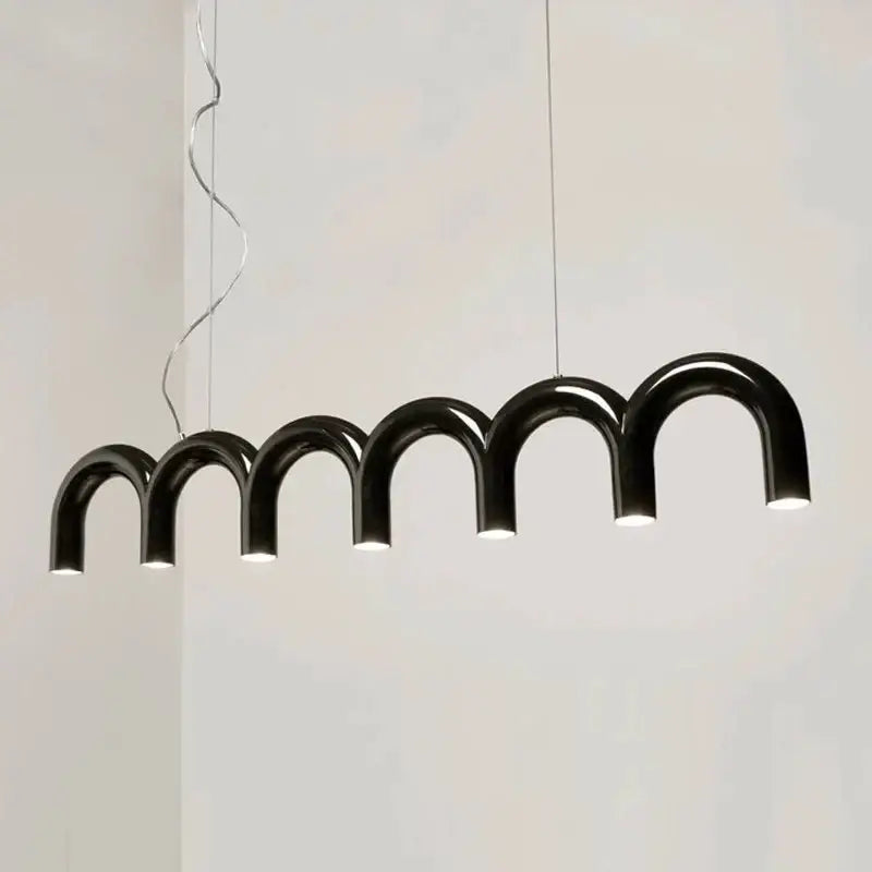 Black Arched Pendant Light