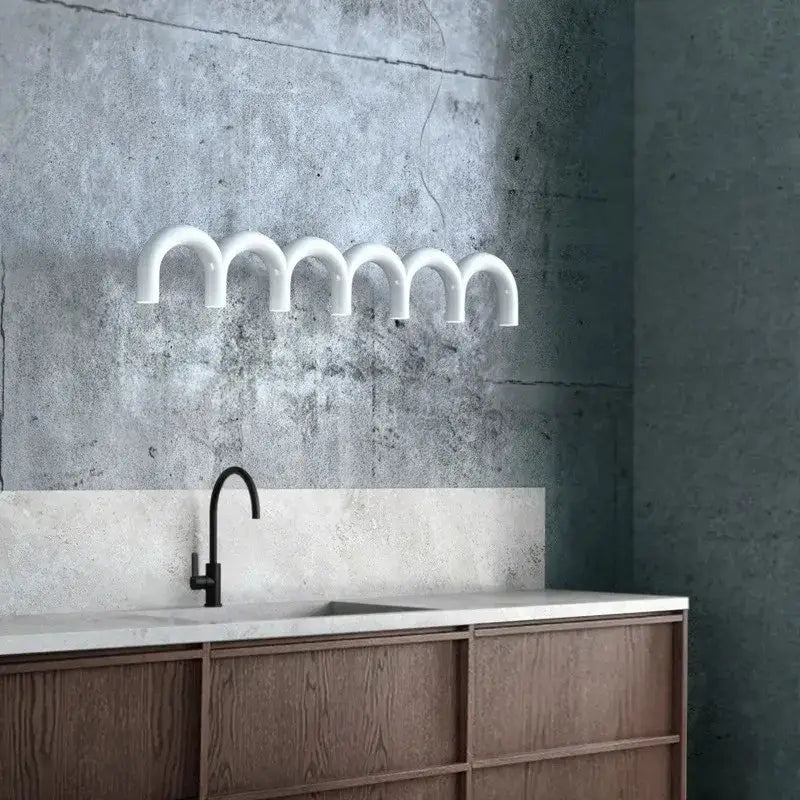 Black Arched Pendant Light