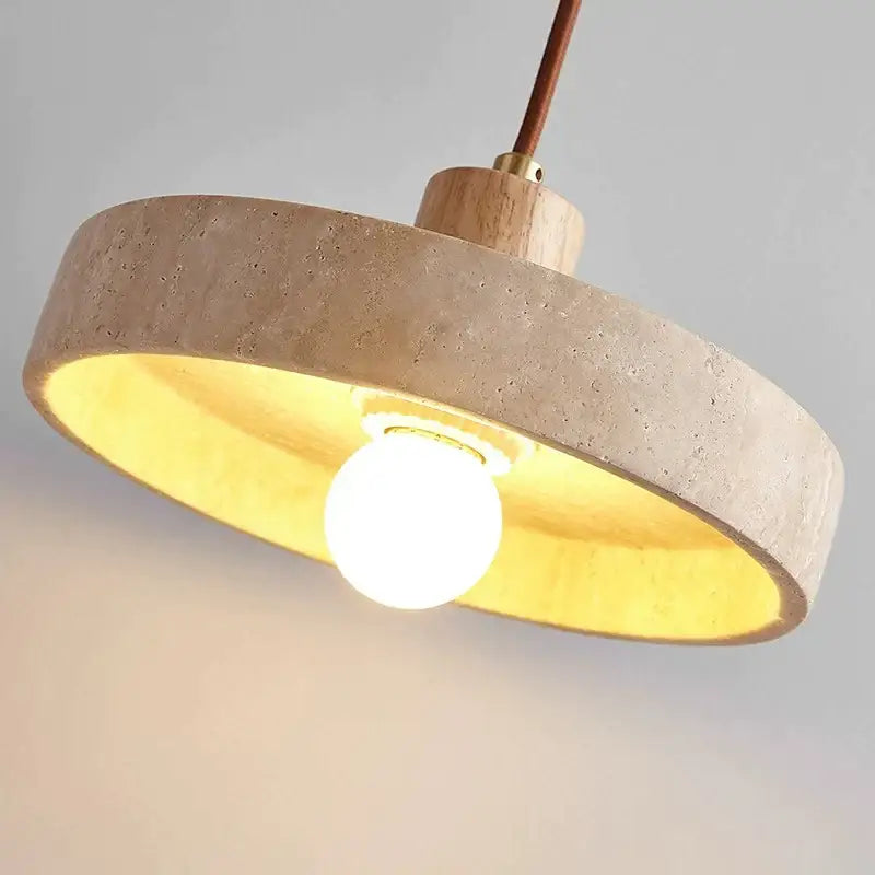 Walnut Concrete Pendant Light