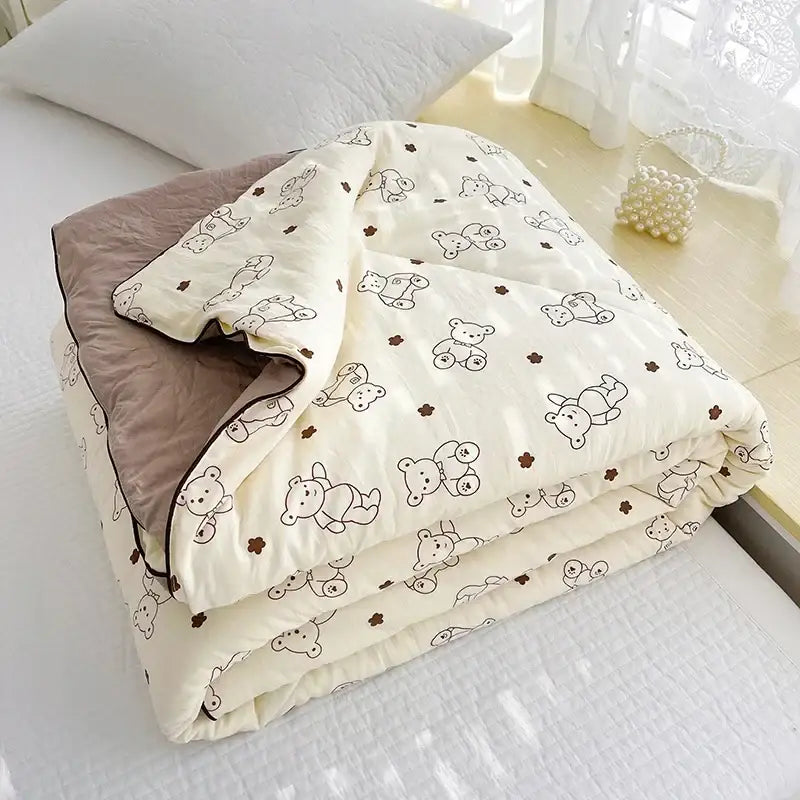 Cream Gauze Quilt Bedding