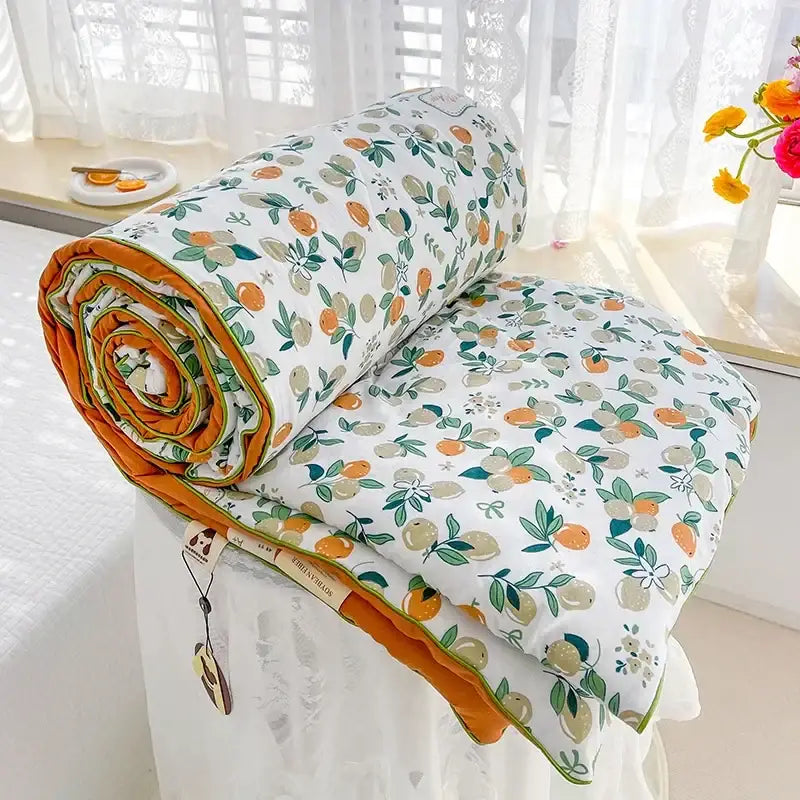 Cream Gauze Quilt Bedding