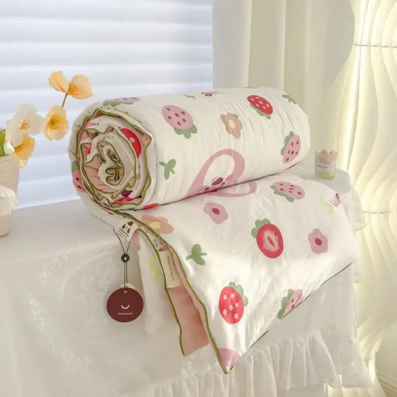 Cream Gauze Quilt Bedding