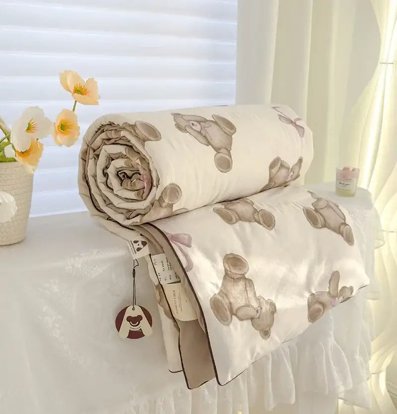 Cream Gauze Quilt Bedding