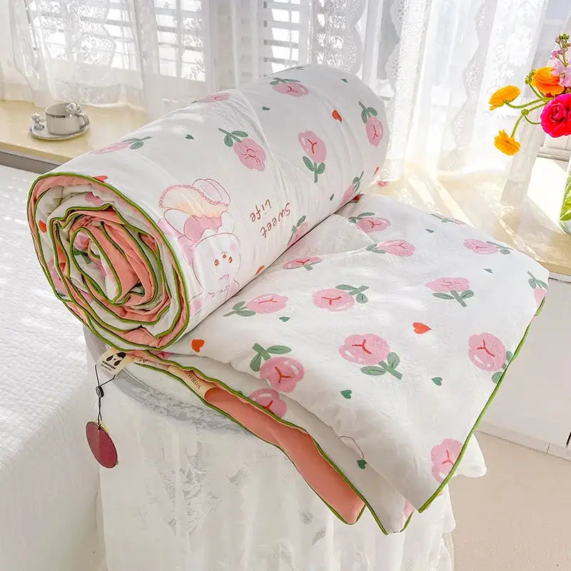 Cream Soya Fiber Comforter