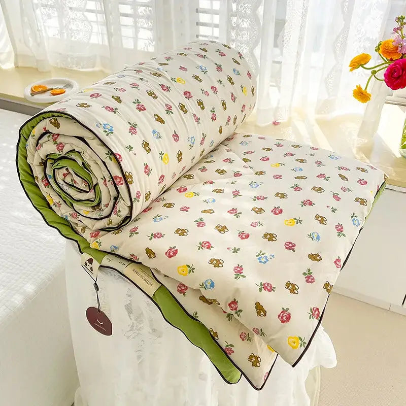 Cream Soya Fiber Comforter