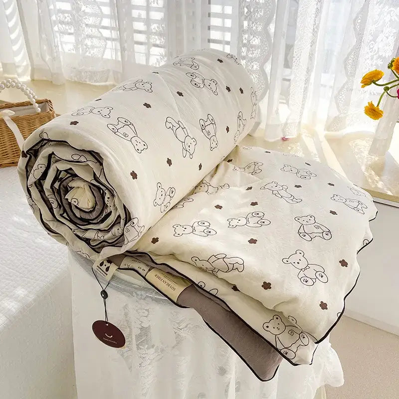 Cream Soya Fiber Comforter
