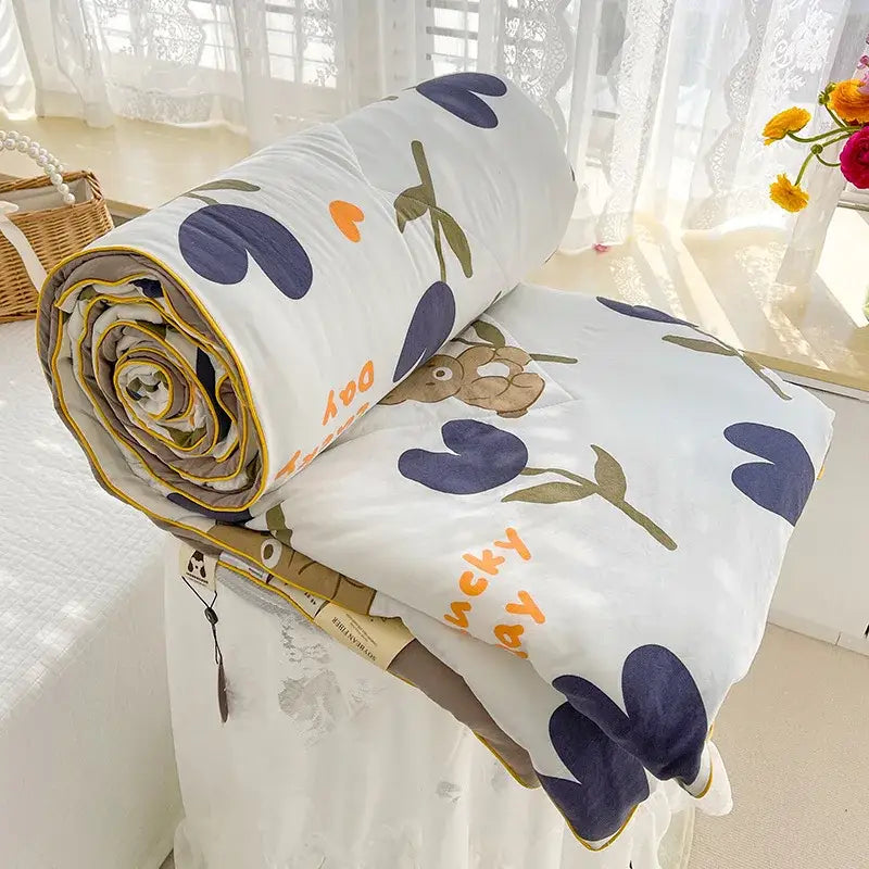 Cream Soya Fiber Comforter
