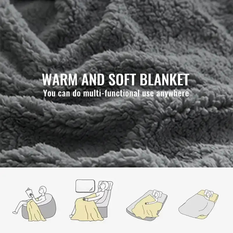 Cream Cable Knit Blanket