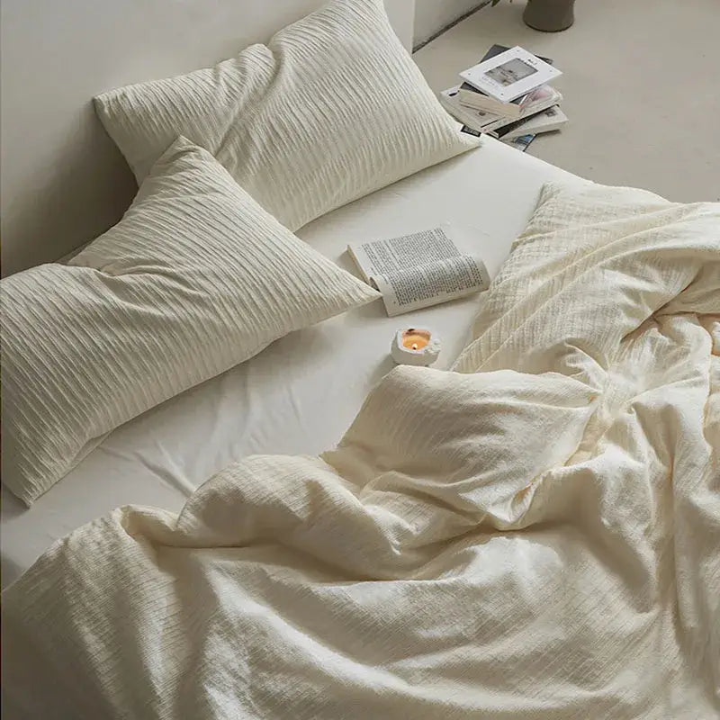 Cotton Foam Yarn Bedding Set