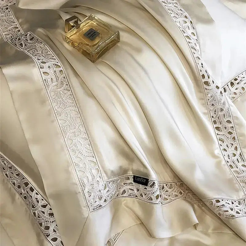 White Eucalyptus Fiber Bedding Set