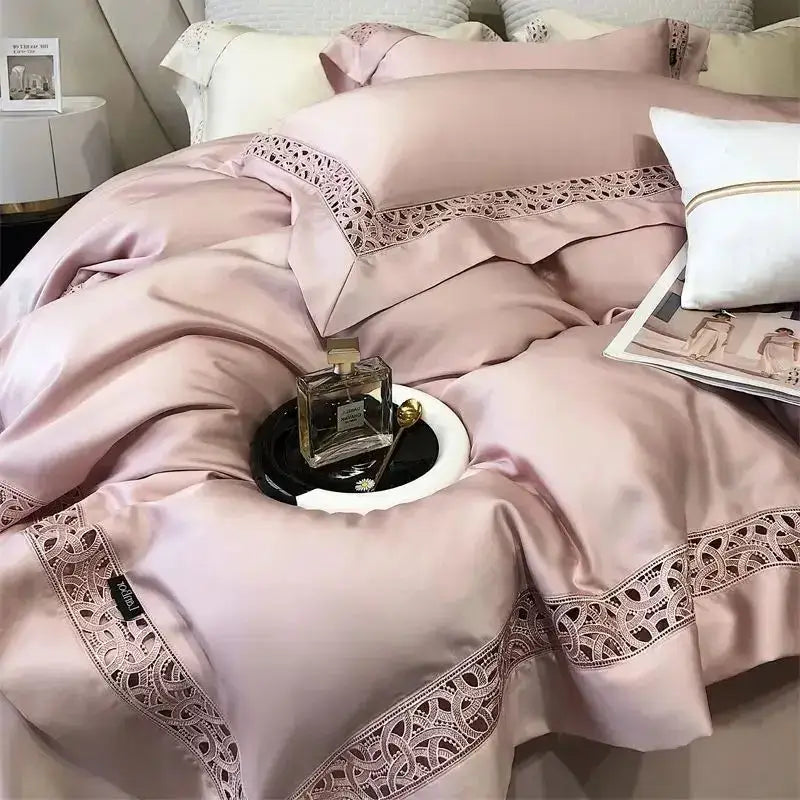 White Eucalyptus Fiber Bedding Set