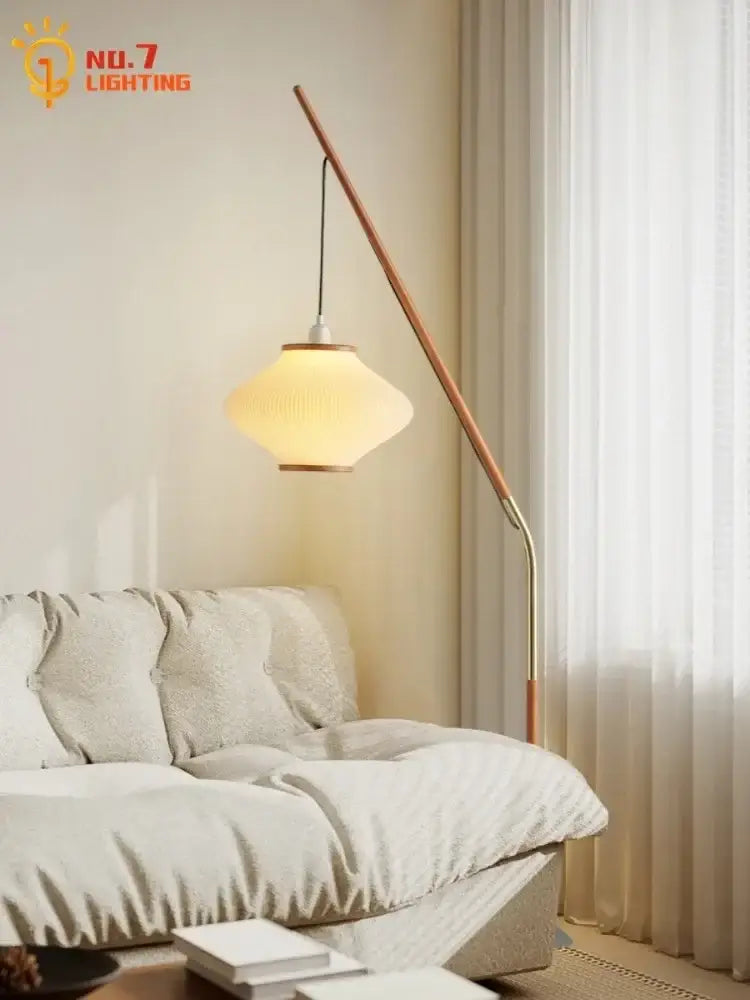 Acrylic Amber Floor Lamp