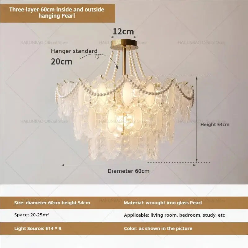 Crystal Gold Chandelier Light