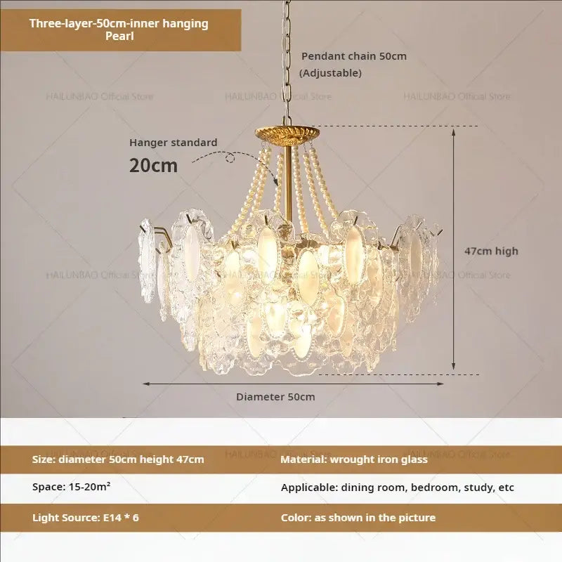 Crystal Gold Chandelier Light