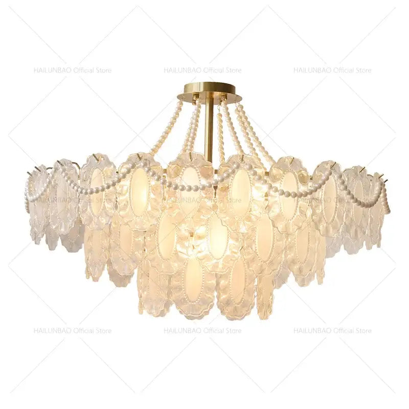 Crystal Gold Chandelier Light