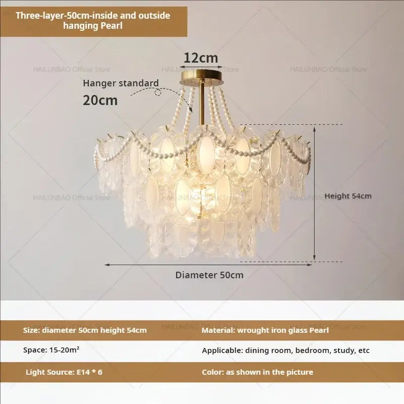 Crystal Gold Chandelier Light