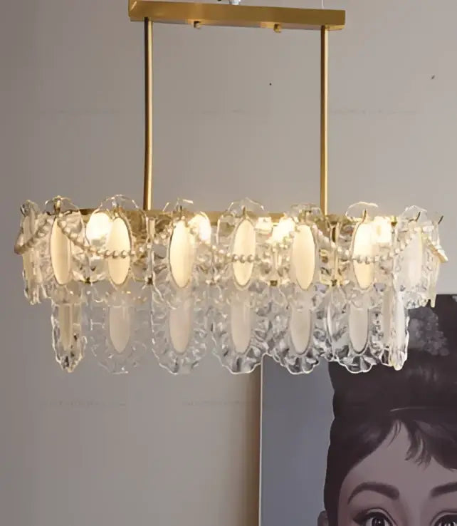 Crystal Gold Chandelier Light