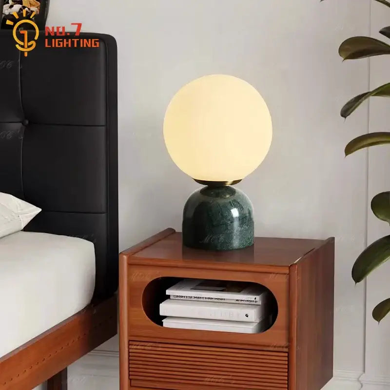 Marble Spherical Table Lamp