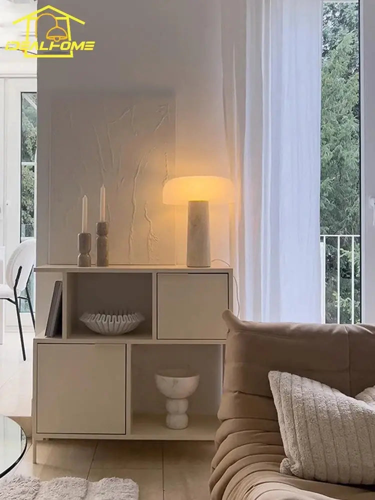 Marble Mushroom Desk Lamp