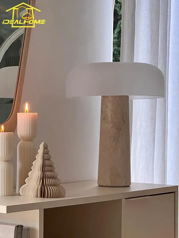 Marble Mushroom Desk Lamp