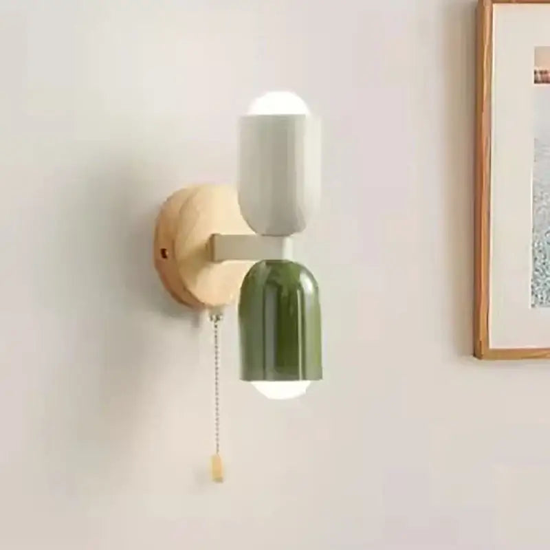 Nordic Wooden Wall Lamp